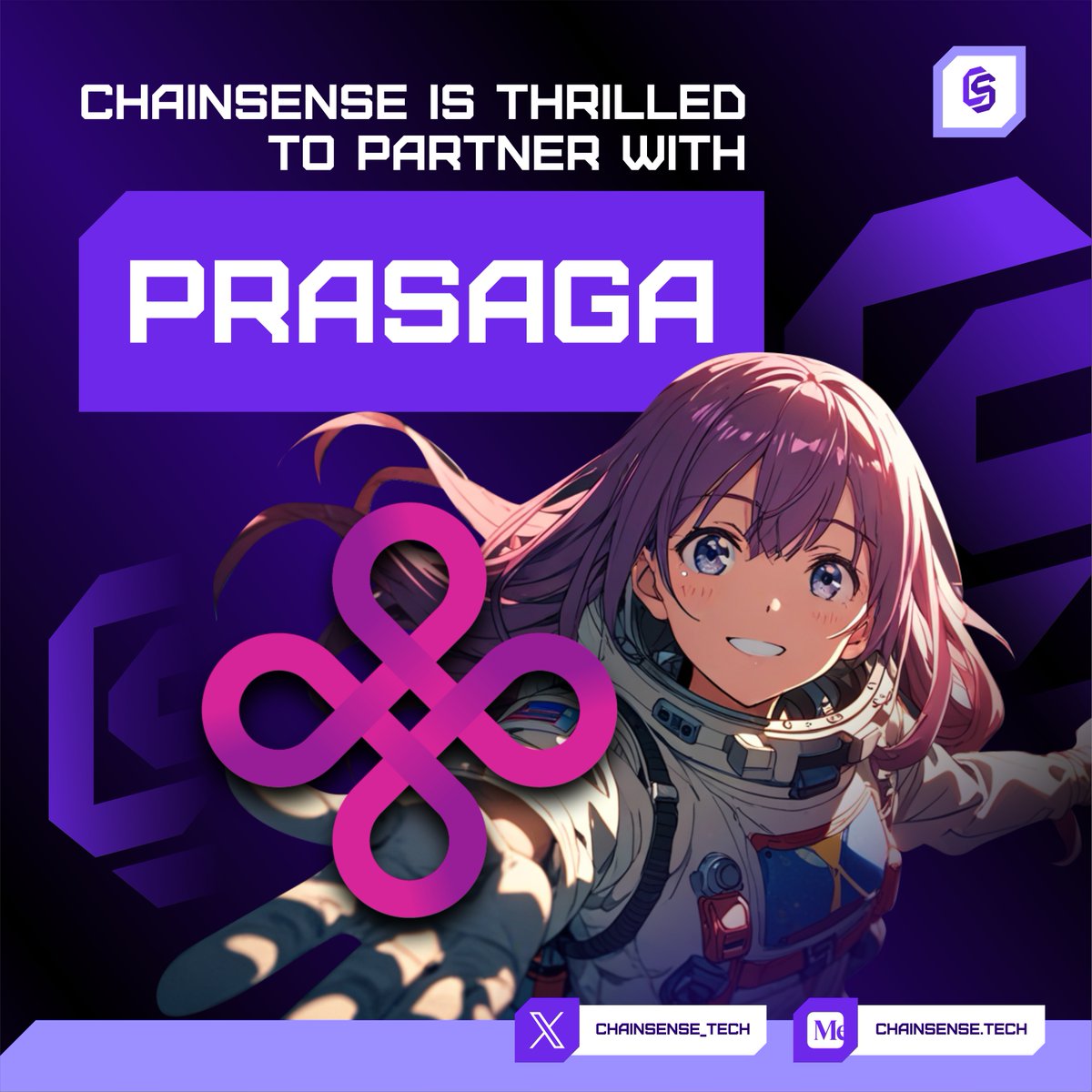 chainsense_tech's tweet image. 🚀 Big News! 🚀  

ChainSense is teaming up with Prasaga, the world’s most advanced Layer 1 blockchain, for an exclusive 250,000 Prasaga Coins giveaway! 🎉  

🔹 Prasaga – Next-gen blockchain with a meta-class object model for scalability &amp;amp; efficiency.  
🔹 ChainSense – Smarter…