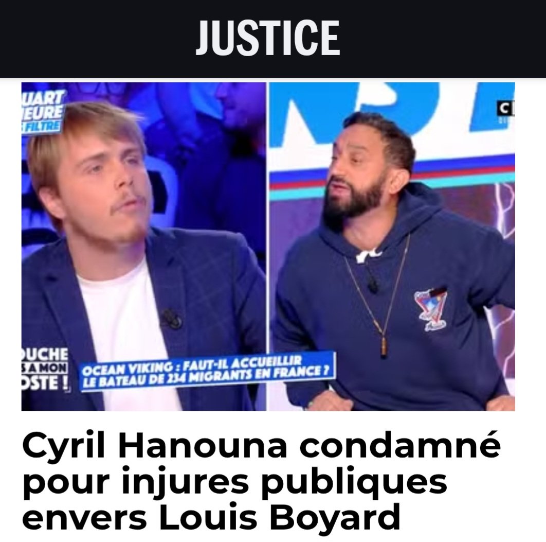 Quand tu regardes ton programme #TV regarde à la rubrique #justice 🤣
#Hanouna 
#dechavanne 
#plaza 
#C8 #M6 #France2