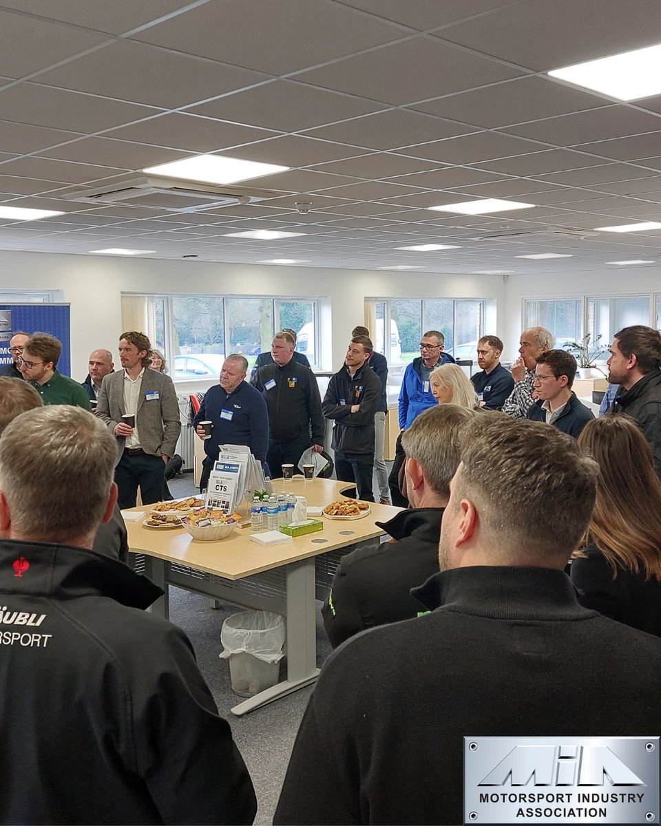MIAmotorsport's tweet photo. We are racing into 2025 with our first coffee morning, welcoming over 60 motorsport industry guests to our office! 🏁
📌Grow your business and be a part of the MIA membership community! Find out more, contact rachel.carn@the-mia.com
#MotorsportValley #MIACommunity https://t.co/iUtOWsxmlM