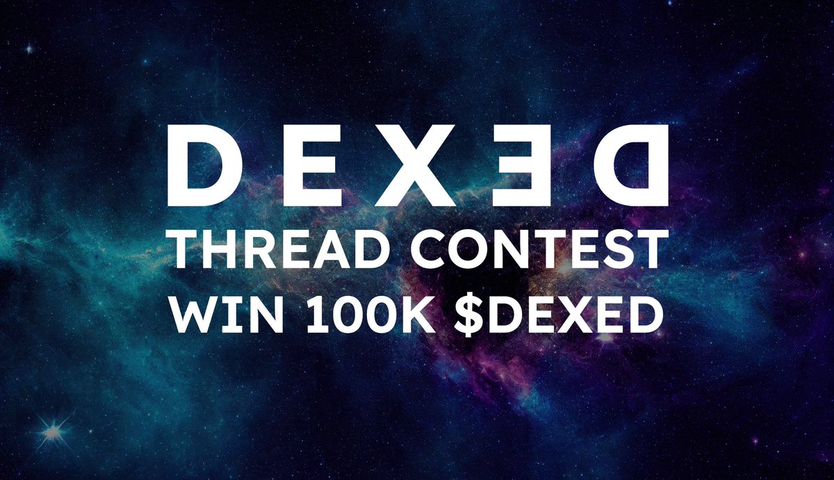 🚀 Dexed X Thread Contest! 🎉

Show off why Dexed is your go-to #dApp &amp; win! 🧵✨

✅ Share screenshots &amp; why you love Dexed
✅ Use $DEXED &amp; tag @dexedapp
✅ Tag 3 friends
✅ Share in our Telegram 👉 t.me/dexed_app
🎁 5 winners get 20K $DEXED!
⏳ Ends Feb 28, 2025!