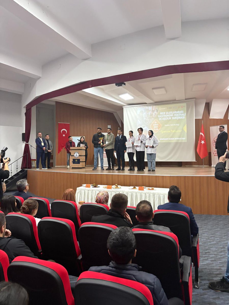 KTML47's tweet photo. 14 okul 4 ilimizin katıldığı “Meb Uluslararası Gastronomi Festivali ve Aşçılık Yarışması’nda okulumuz 1. olmuştur.Yetenekli öğretmenlerimiz ve yarışmaya katılan öğrencilerimizi tebrik ederiz.
@tcmeb 
@tcmeb_mtegm 
@KiziltepeKymlk 
@akadirgms 
@kiziltepemem47 
@muratozgur44 https://t.co/3djNr08EDt
