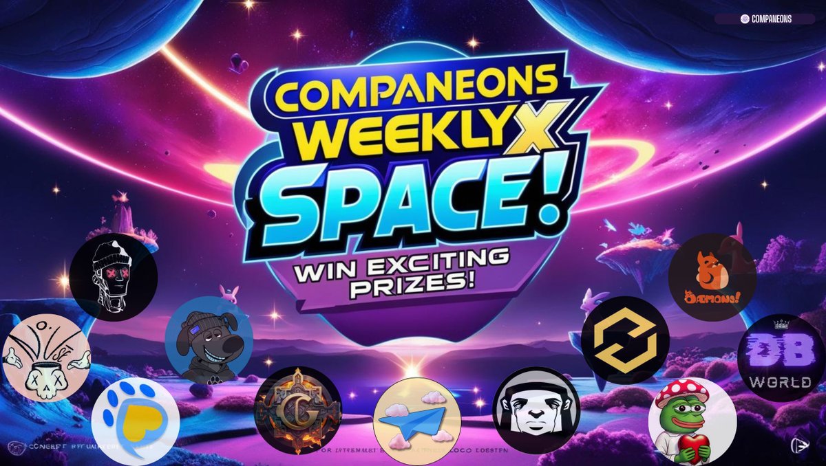 Mega Twitter Space Alert! 🚀
Join us for an exciting discussion hosted by Companeons on Twitter Spaces &amp; GET CHANCE TO WIN 10$ $SOL! 🎙️

🎁 EPIC GIVEAWAYS TO LISTENERS !! 
- 5$ $SOL &amp; 500k $VCOMP <a href="/Companeons/">COMPANEONS NFTS | MINT LIVE</a>
- 1M $VPILOT <a href="/solskypilots/">Solana Sky Pilots</a>
- 5$ $SOL &amp; 500k $VCONTRA <a href="/endgameicons/">End Game Icons $CONTRA Airdrop</a>

🗓️
