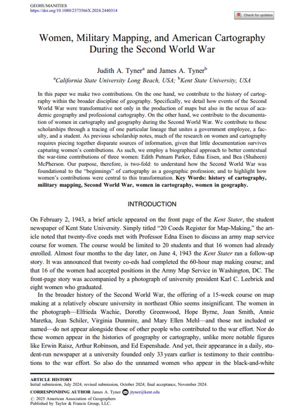 Dr. James Tyner, PhD (@tynergeography) on Twitter photo Excited to announce the publication of this manuscript, coauthored with Prof Judith Tyner, in <a href="/Geohumanities/">GeoHumanities</a> <a href="/theAAG/">American Association of Geographers</a> Excited to announce the publication of this manuscript, coauthored with Prof Judith Tyner, in <a href="/Geohumanities/">GeoHumanities</a> <a href="/theAAG/">American Association of Geographers</a>
