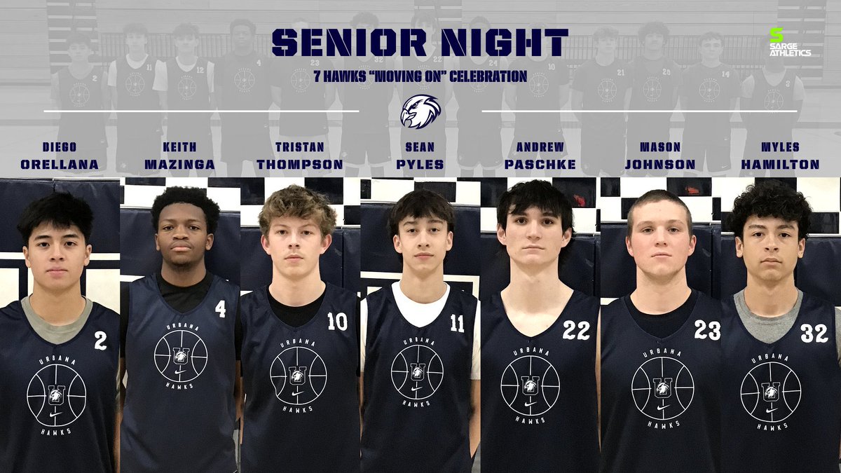 UHSHawksHoops's tweet image. We are so PROUD to honor DIEGO, KEITH, TRISTAN, SEAN, ANDREW, MASON & MYLES this evening. They are the MAGNIFICENT 7️⃣ & they are each ROCK ⭐️s with bright futures ahead of them. UHS Sports teams & Students, fill up the stands on their final regular season season HOME game, 6:15