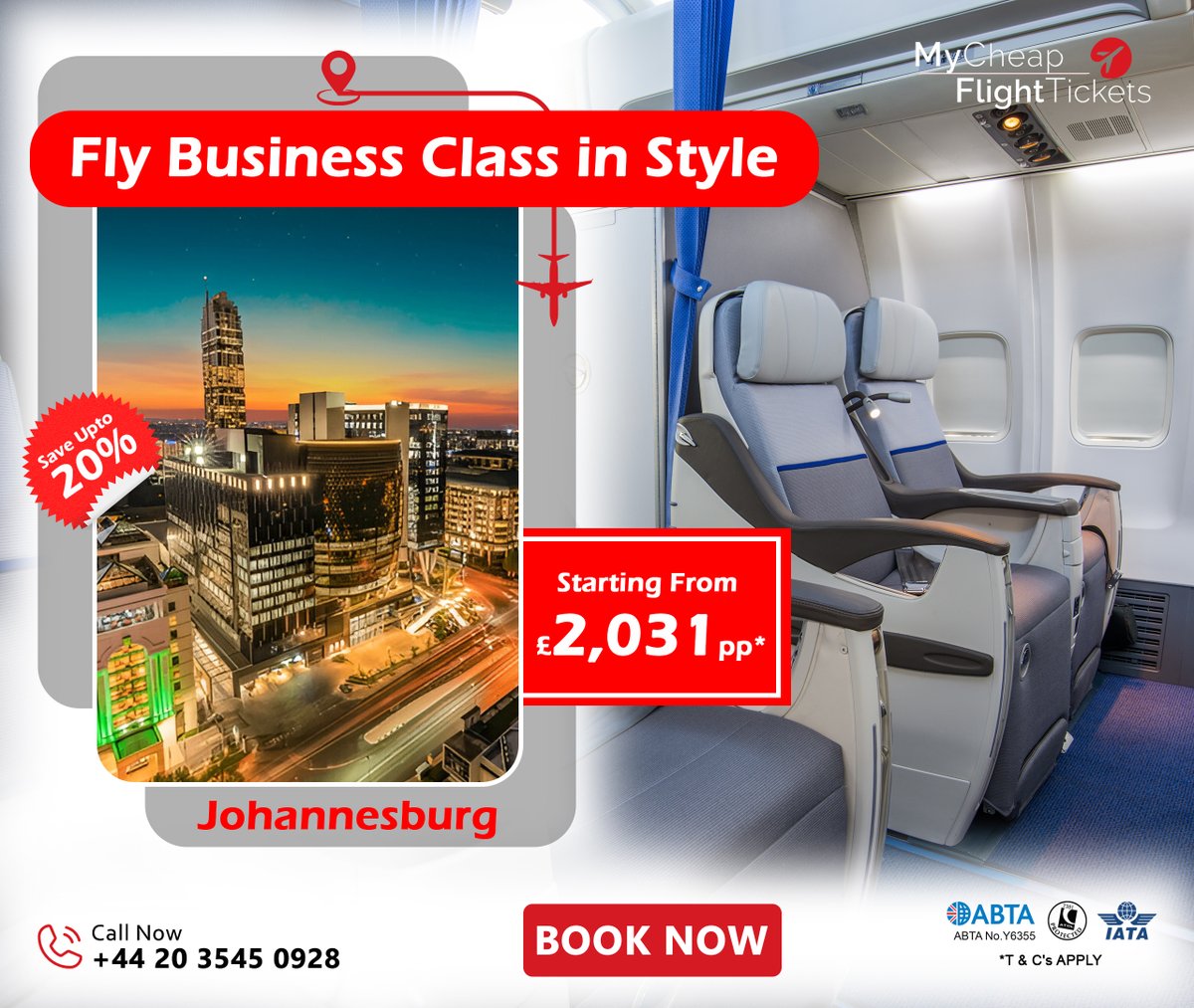 Flight_Masters's tweet photo. ✈️ 𝗙𝗹𝘆 𝗕𝘂𝘀𝗶𝗻𝗲𝘀𝘀 𝗖𝗹𝗮𝘀𝘀 𝗶𝗻 𝗦𝘁𝘆𝗹𝗲! 

𝘙𝘦𝘢𝘥𝘺 𝘧𝘰𝘳 𝘢 𝘭𝘶𝘹𝘶𝘳𝘪𝘰𝘶𝘴 𝘫𝘰𝘶���𝘯𝘦𝘺?  Snag our exclusive Business Class deals to:
🎶 Kingston
🏝️ Montego Bay
🌍 Johannesburg
🌊 Cape Town

Book: 𝘄𝘄𝘄.𝗺𝘆𝗰𝗵𝗲𝗮𝗽𝗳𝗹𝗶𝗴𝗵𝘁𝘁𝗶𝗰𝗸𝗲𝘁𝘀.𝗰𝗼.𝘂𝗸 https://t.co/s1EnxAfVIK