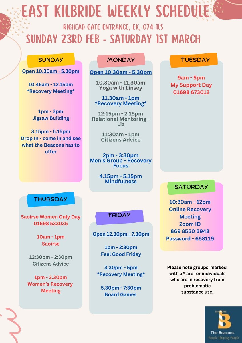 Next week at the Beacons