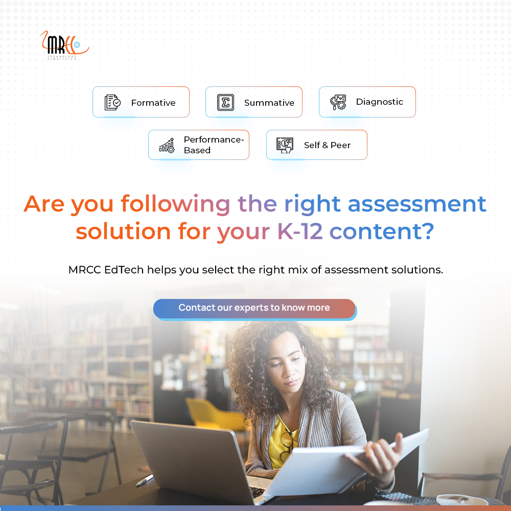 mrccsolutions's tweet image. Choosing the right assessment solution can be tricky. That's why top K-12 companies and institutions trust MRCC EdTech.
We simplify the process by helping our K-12 clients choose the right mix of assessments tailored to their unique needs.
Book a demo now mrccedtech.com/contact-us/