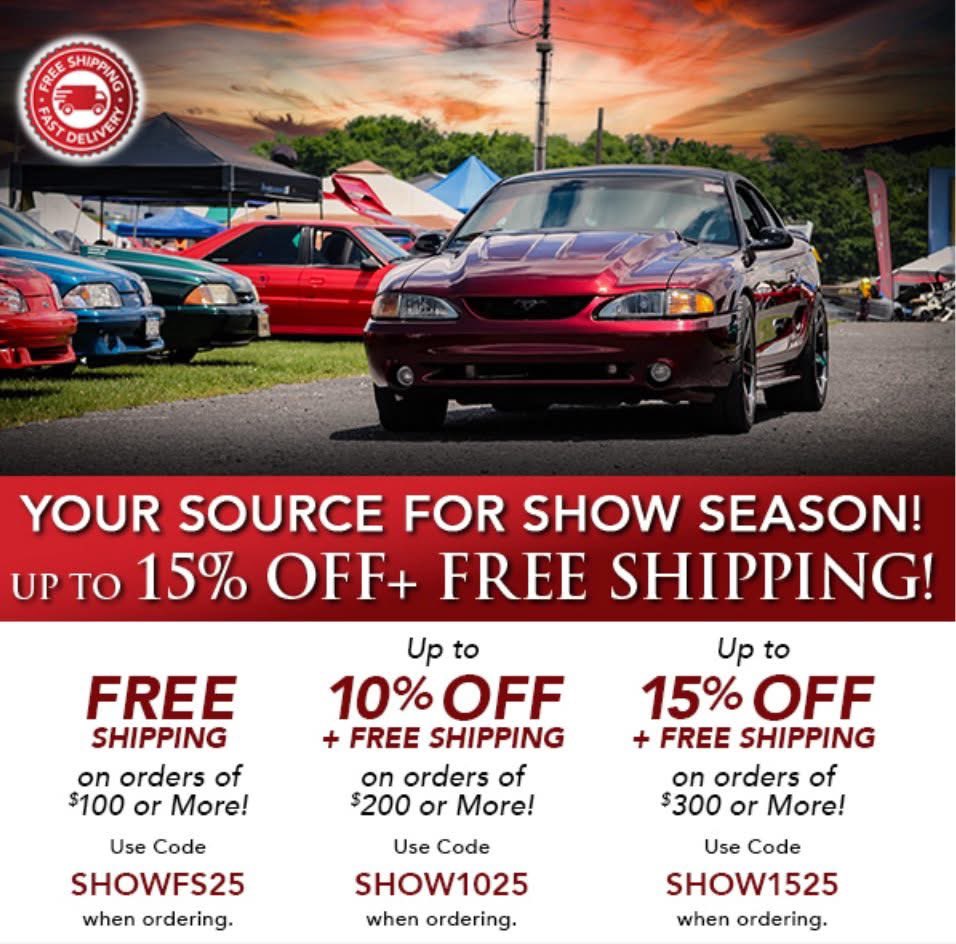 TopFlightAuto1's tweet image. Save Up To 15% OFF+ FREE Shipping!! Your source for show season!
Topflightautomotive.com/specials/ has an industry-leading inventory of Parts, Interiors, Wheels &amp;amp; Accessories &amp;amp; more! Offer expires 2/27/25. #Corvette #Mustang #CorvetteParts #MustangParts #Mopar #MoparParts #Camaro