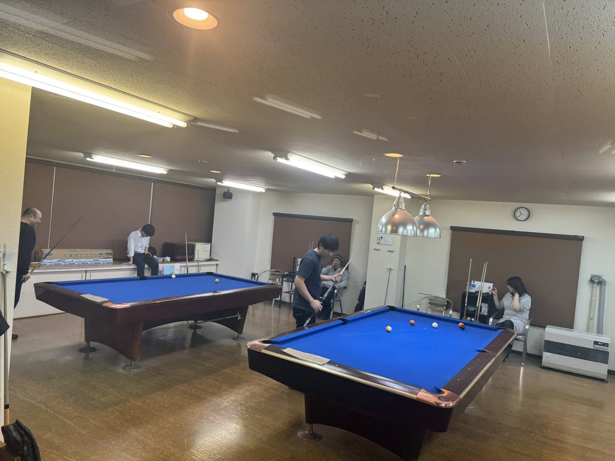 ビリヤード流行ってるなぁ〜
#JPBA
#日本プロポケットビリヤード連盟
#旭川
#ビリヤード
#PoolSalonCredo