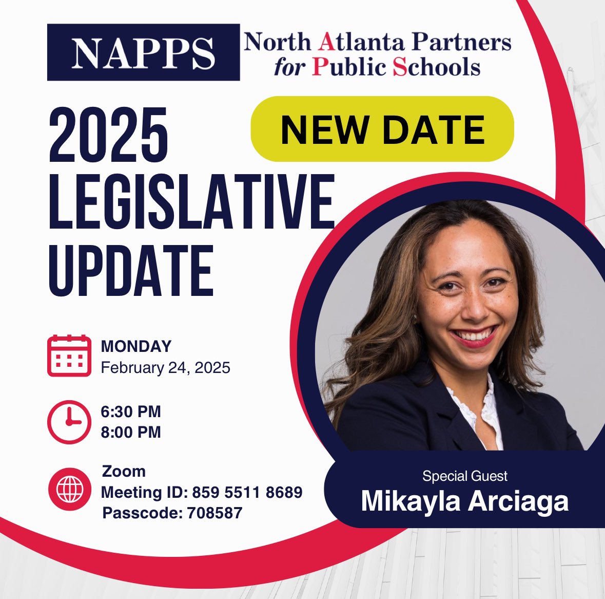 NAPPS (@nappsus) on Twitter photo Join <a href="/nappsus/">NAPPS</a> <a href="/MikaylaArciaga/">Mikayla Arciaga</a> members of <a href="/BOEAPS/">Atlanta Board of Education</a> and the ATL Delegation this Monday to discuss important state and federal education issues, including current 504 lawsuit and changes to the <a href="/usedgov/">U.S. Department of Education</a>. Join <a href="/nappsus/">NAPPS</a> <a href="/MikaylaArciaga/">Mikayla Arciaga</a> members of <a href="/BOEAPS/">Atlanta Board of Education</a> and the ATL Delegation this Monday to discuss important state and federal education issues, including current 504 lawsuit and changes to the <a href="/usedgov/">U.S. Department of Education</a>.