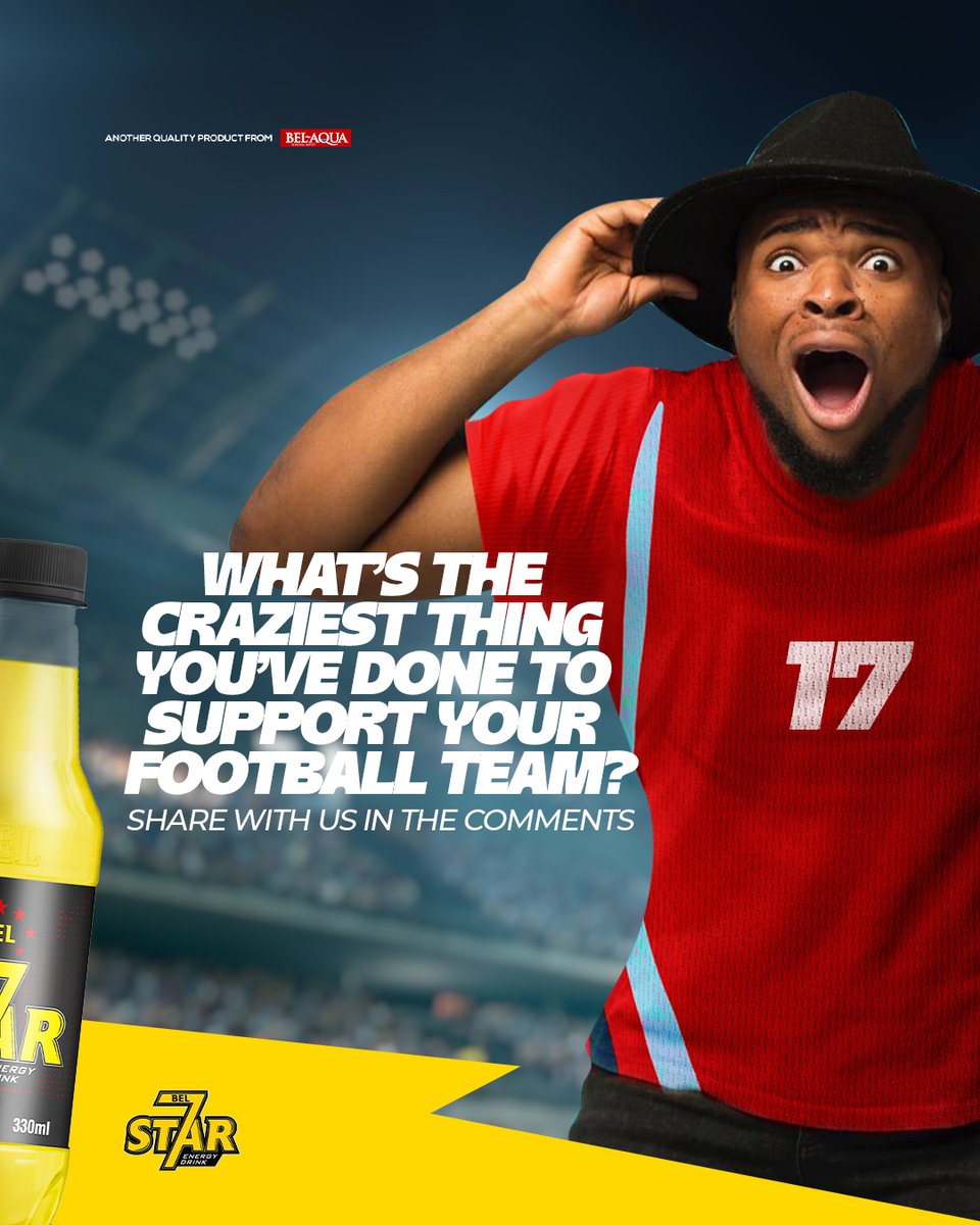 Football fans gather! How far you fit go to support your team? Let us know in the comments. ⚽💖💪 🔥
#bel7star  #football #supportyourteam