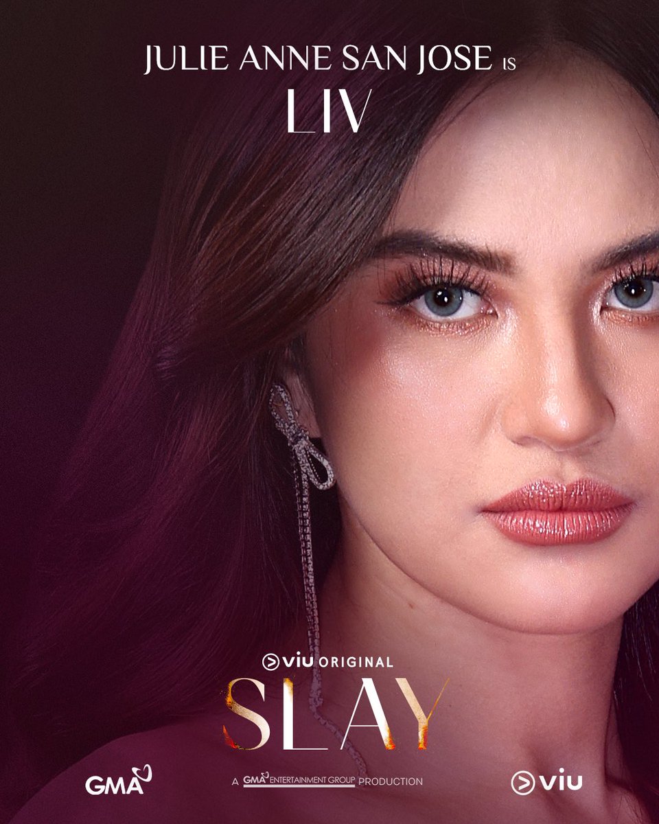 Viu_PH's tweet photo. Talk about looks, drama, and a whole lot of secrets. 🔥 Get ready to meet the cast of #SLAYonViu because things are about to get messy.

#JulieAnneSanJose as Liv https://t.co/KNtdJ7sEXs