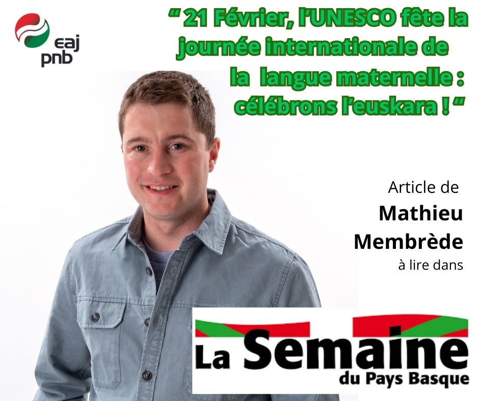 eaj_lpb's tweet photo. ✍️ Article de @MathieuMembrede dans la
@LaSemaineduPB, à l'occasion de la Journée internationale de la langue maternelle. https://t.co/AdFqPCPtL4