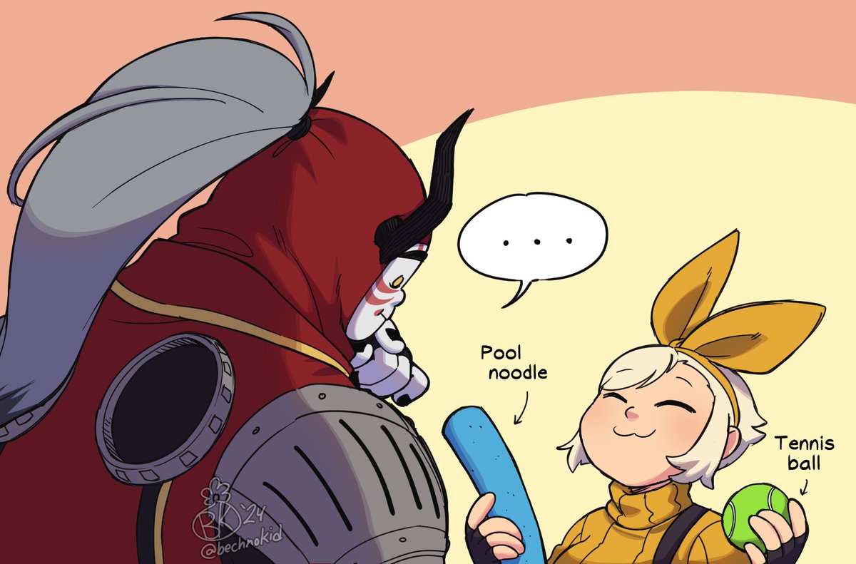 bechyume's tweet photo. So, what if an engineer and a six-armed bladesman meet and then they kissed?? (selective/non-sharing) https://t.co/bJaZUyieaI