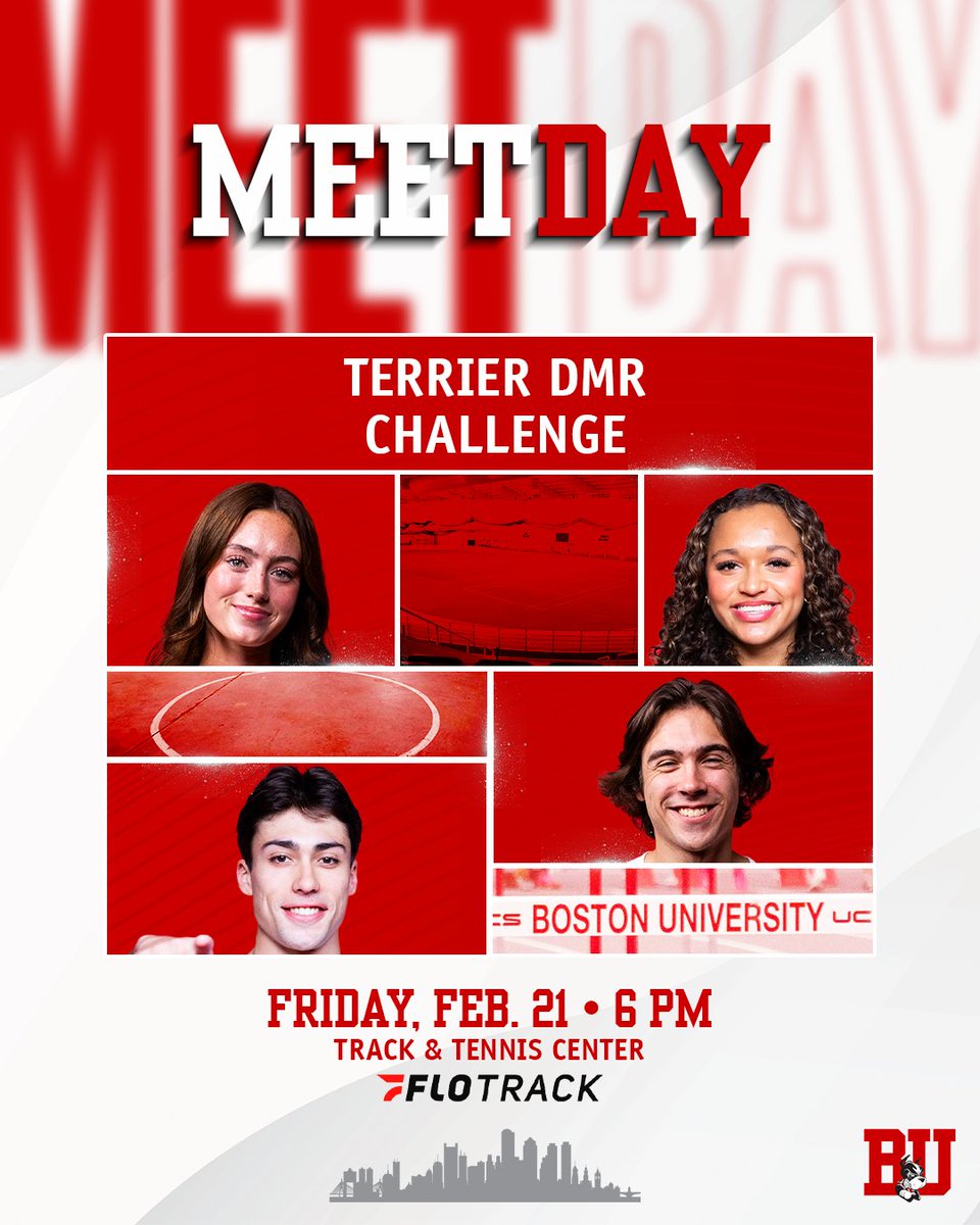 One more time at our home track this season!

🏁 Terrier DMR Challenge
📍 Track &amp; Tennis Center
⏰ 6 PM
💻 <a href="/FloTrack/">FloTrack</a> (flosports.link/3zWdgQY)
📊 lancertiming.com

#GoBU