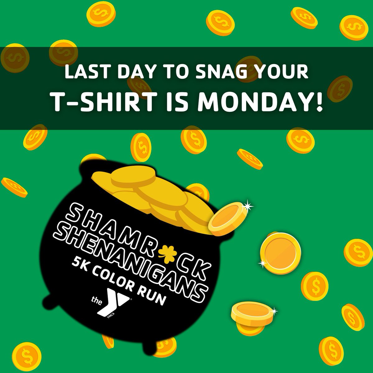 YMCAUpperPeeDee's tweet photo. We have extended the t-shirt guarantee date for our Shamrock Shenanigans Color Run 5K on March 15th! Sign up before Monday to snag yours!
https://t.co/p8jBgcyWXD
#ymca #hartsvillesc #ymcaupd #5k #colorun #shamrockshenanigans https://t.co/C62OkTE1x8
