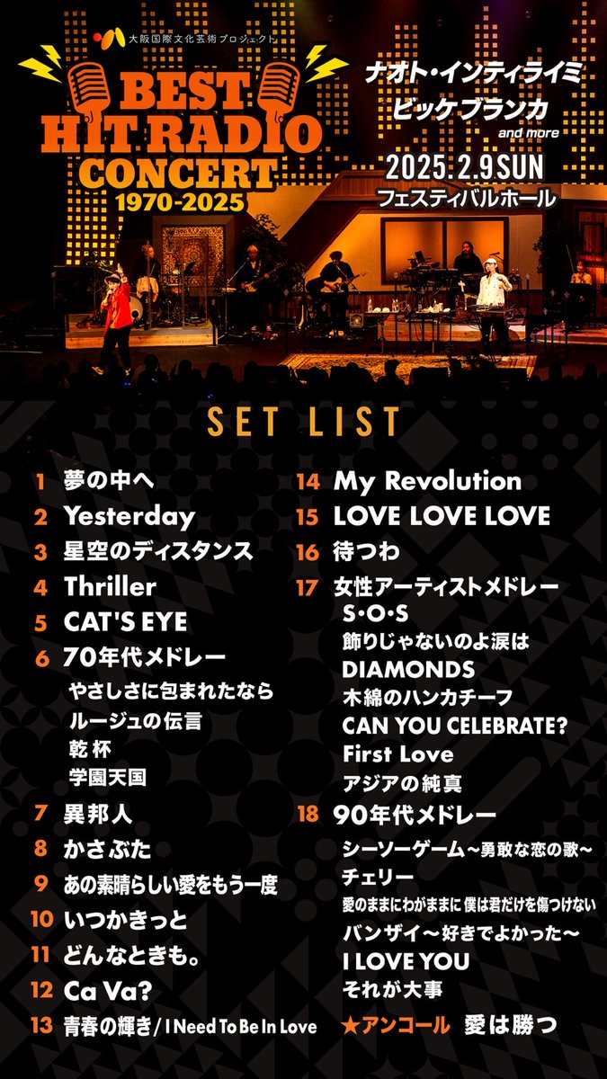 ⋰ 今夜 25時〜 BEST HIT RADIO CONCERT📻 ⋱ 先日、フェスティバル