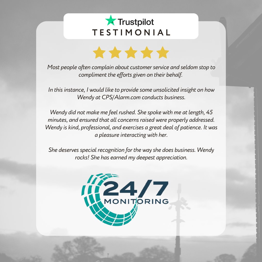 This amazing feedback highlights her dedication, patience, and professionalism in keeping our clients safe and supported. Wendy truly goes above and beyond! 👏If you've had a great experience with Wendy or any of our team, we'd love to hear from you! 
#CustomerPraise