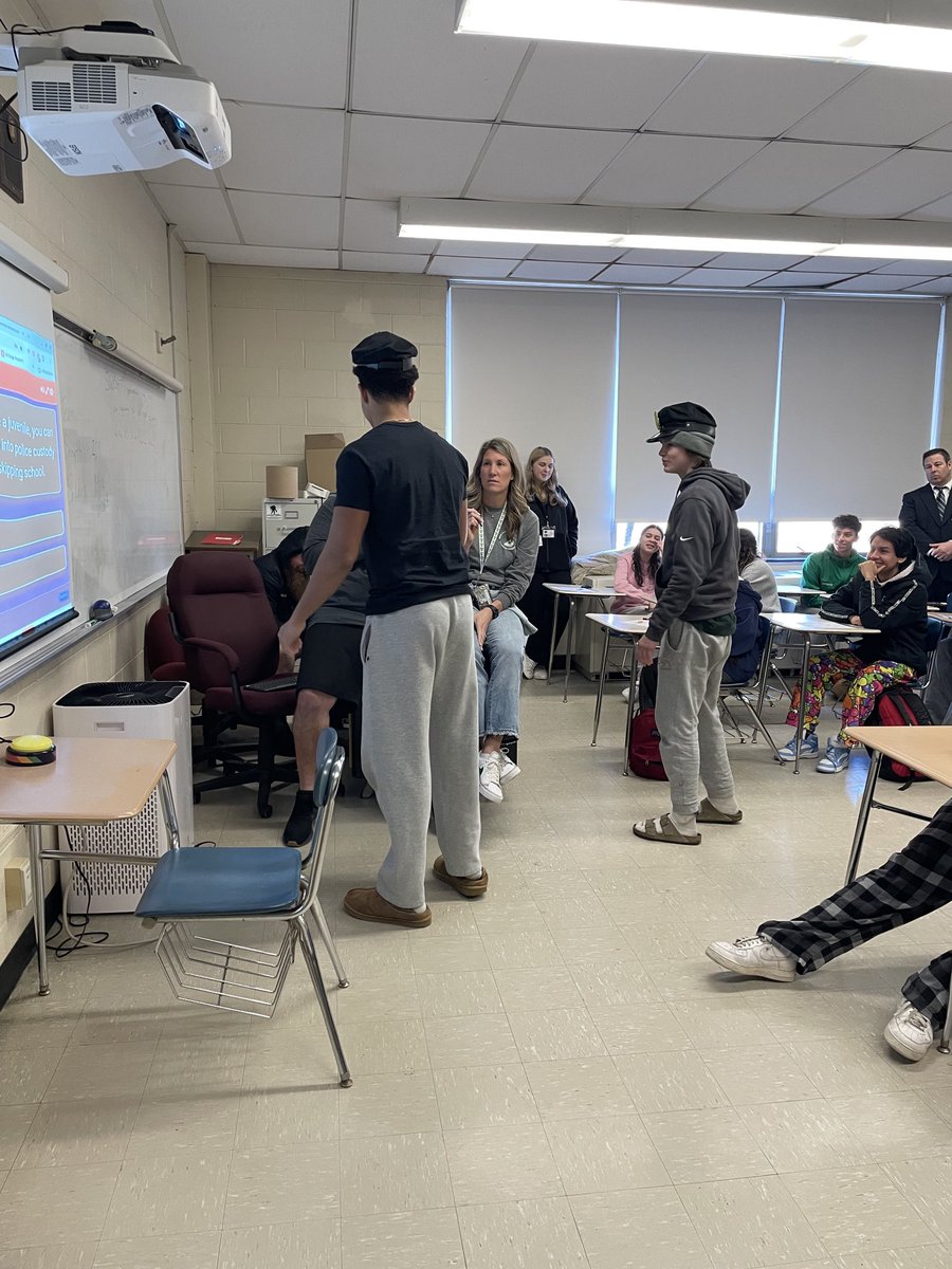 Juvenile Justice Jeopardy! Huge thanks to Ms. Roland, School Counselors, Ocean County Prosecutors Office and Mayor Crate for organizing a valuable experience for our students. Students gained a better understanding of the juvenile legal system within a game show format.