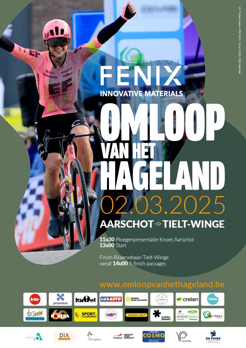 Zondag 2 maart ‘25, Omloop vh Hageland #Aarschot #Knoet #Tieltwinge #uciwomen #uciwomencycling #omloopvanhethageland