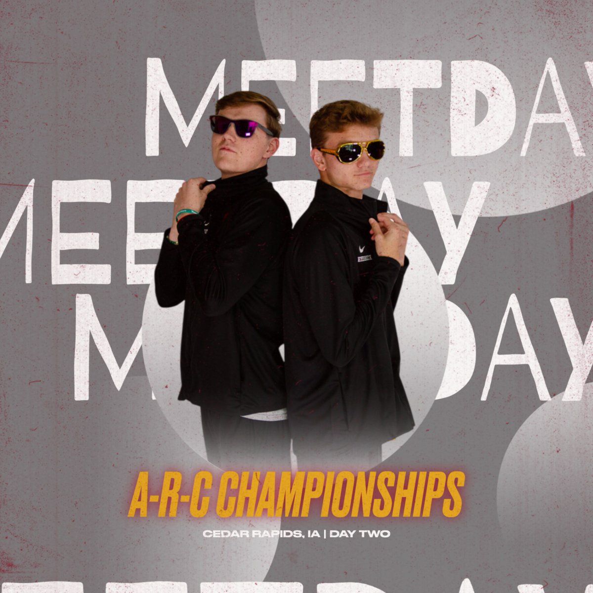 Rise and shine, it's time for day two of conference championships! 

🆚 A-R-C Championships
🕙 10 a.m. / 5:30 p.m.
📍 Cedar Rapids, IA
📊/🖥️ linktr.ee/simpsonswim

#rollriversSWIM #d3swim
