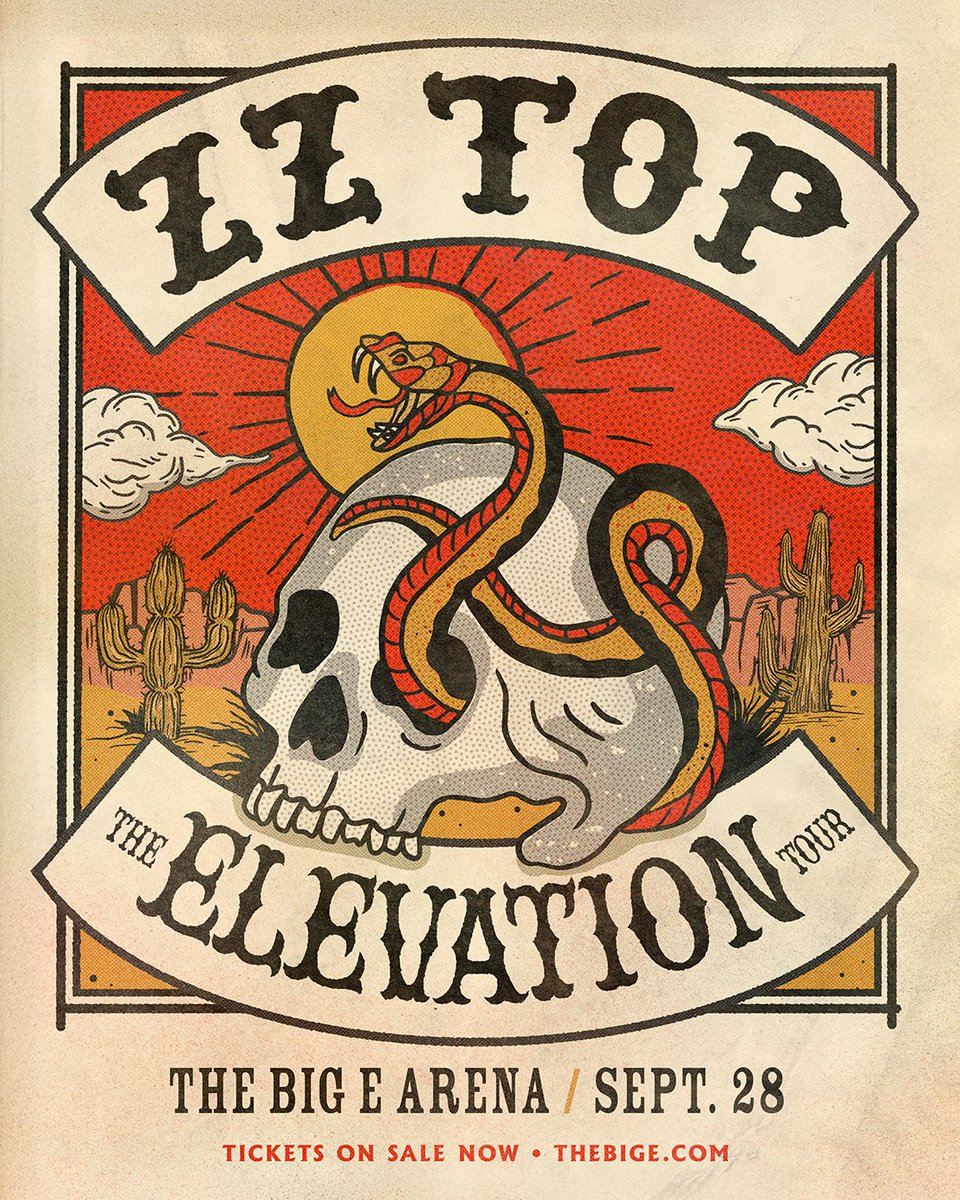 Tickets on sale now! 🎟️ ZZ Top is bringing their legendary sound to The Big E Arena in West Springfield, MA on September 28. Visit thebige.com/zztop for tickets and more details!