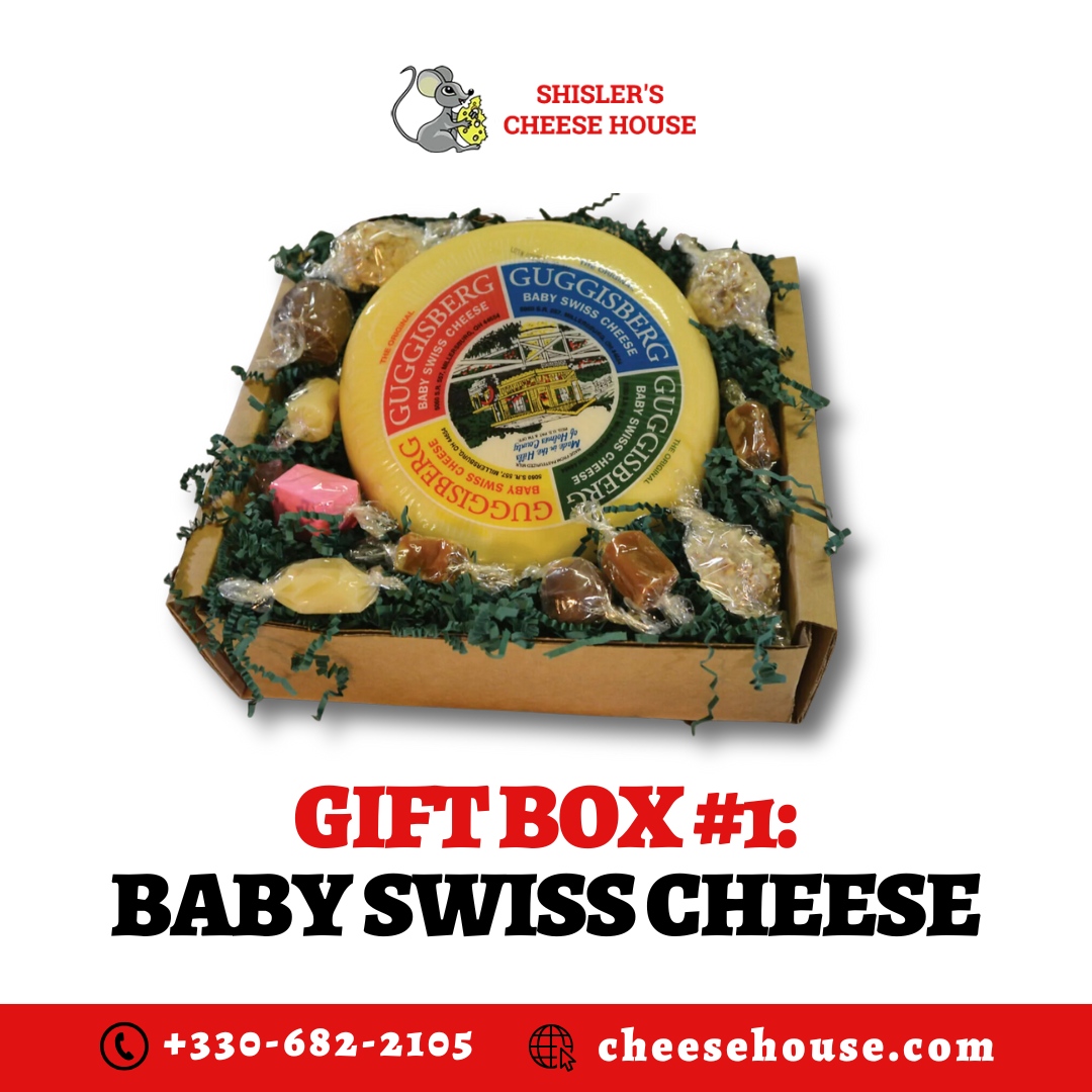 Smooth, Mild &amp; Simply Delicious—Gift Box #1: Baby Swiss Cheese! 🧀💫

A timeless favorite with a delicate, creamy flavor that melts in your mouth. Perfect for gifting or enjoying yourself—order today!