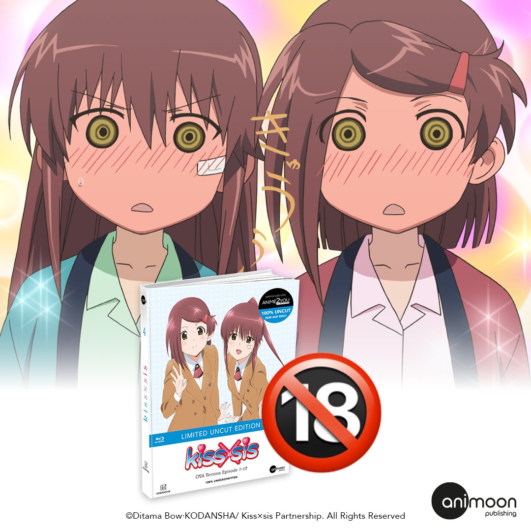 🚨Update zu Kiss x Sis Vol. 4🚨 🔞Einige Szenen sind der FSK zu sexy, daher  hat Kiss x Sis Vol.4 keine FSK-Freigabe bekommen! Der Release verzögert  sich dadurch. Wir halten euch dazu, image size:1080x1080