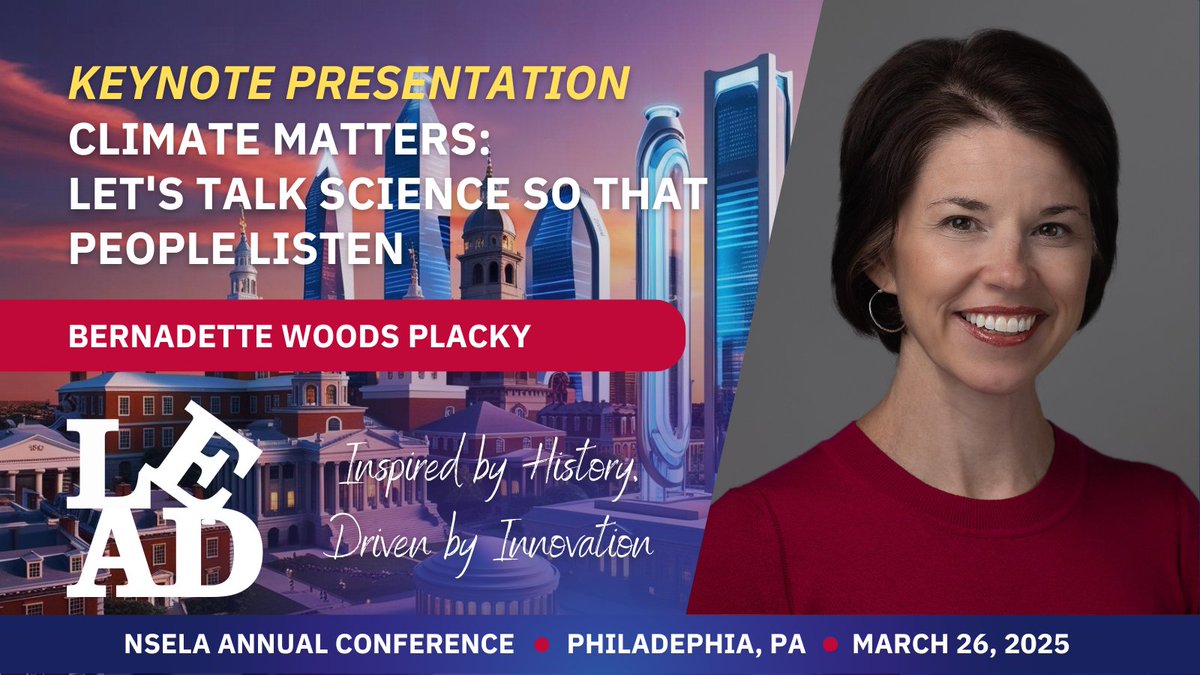 Join Bernadette Woods Placky to explore effective ways to communicate climate science using local data, resources, and actionable lessons. Let’s make climate conversations engaging and impactful!

👉 Register: 2025ac.nsela.org

#NSELAPhilly2025 #ScienceLeadership