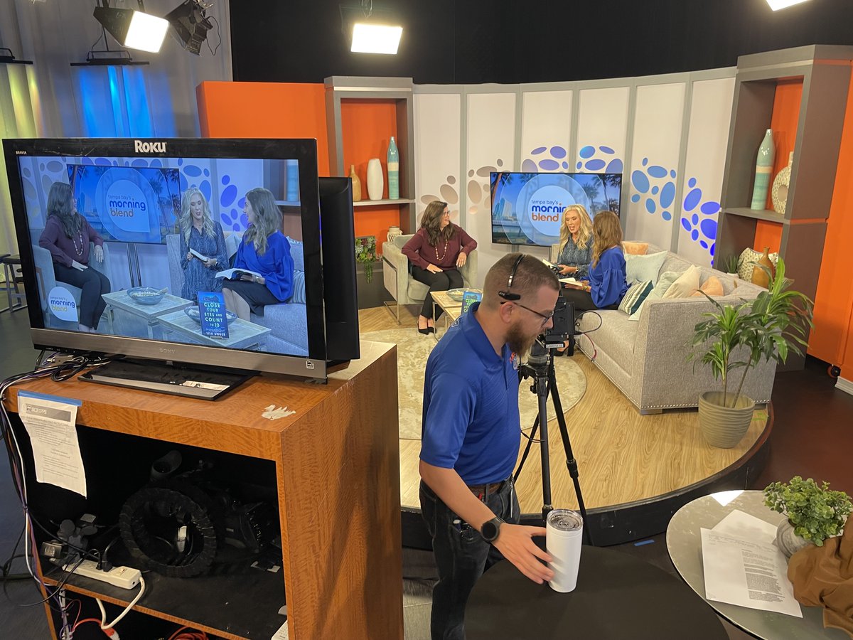 Here we go! I’m so excited to be here in the @abcactionnews studio with the wonderful <a href="/NatalieKTaylor/">Natalie Taylor</a> &amp; <a href="/RoxanneWilder/">Roxanne Wilder</a>! Tune in to Tampa Bay's Morning blend at 10am ET. We'll talk about the book, events at our fabulous indies <a href="/TomboloBooks/">Tombolo Books</a> <a href="/OxfordExchange/">Oxford Exchange</a>, and more! #fridayreads
