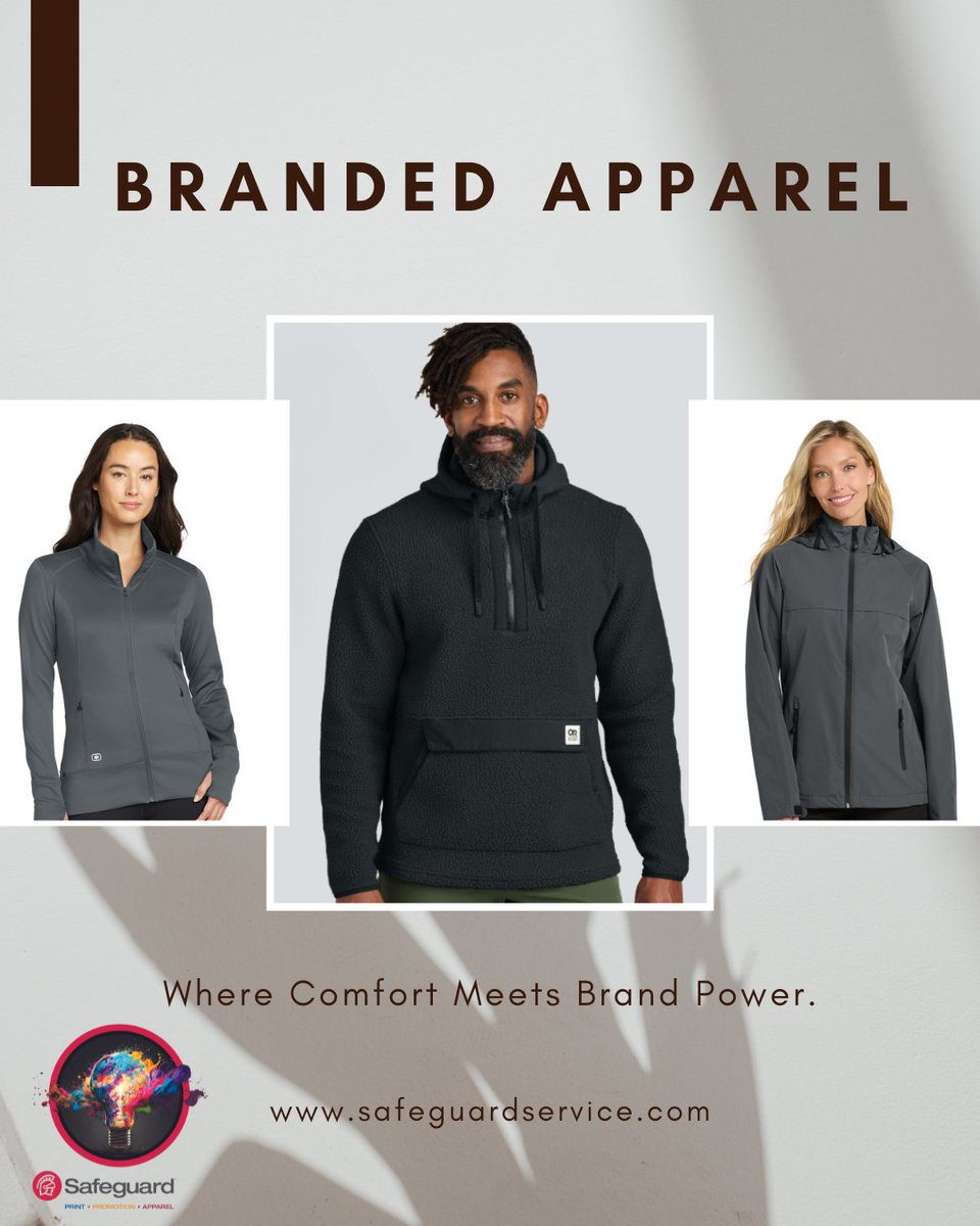 SafeguardPromos's tweet image. 👕 Elevate your brand with custom branded apparel! From polos to hoodies, keep your team looking sharp &amp;amp; professional. Order today! 🔥 #BrandedApparel #StandOutStyle #ShopSafeguard #Print #Promo #ItsSafeguardService bit.ly/4b6gRsw