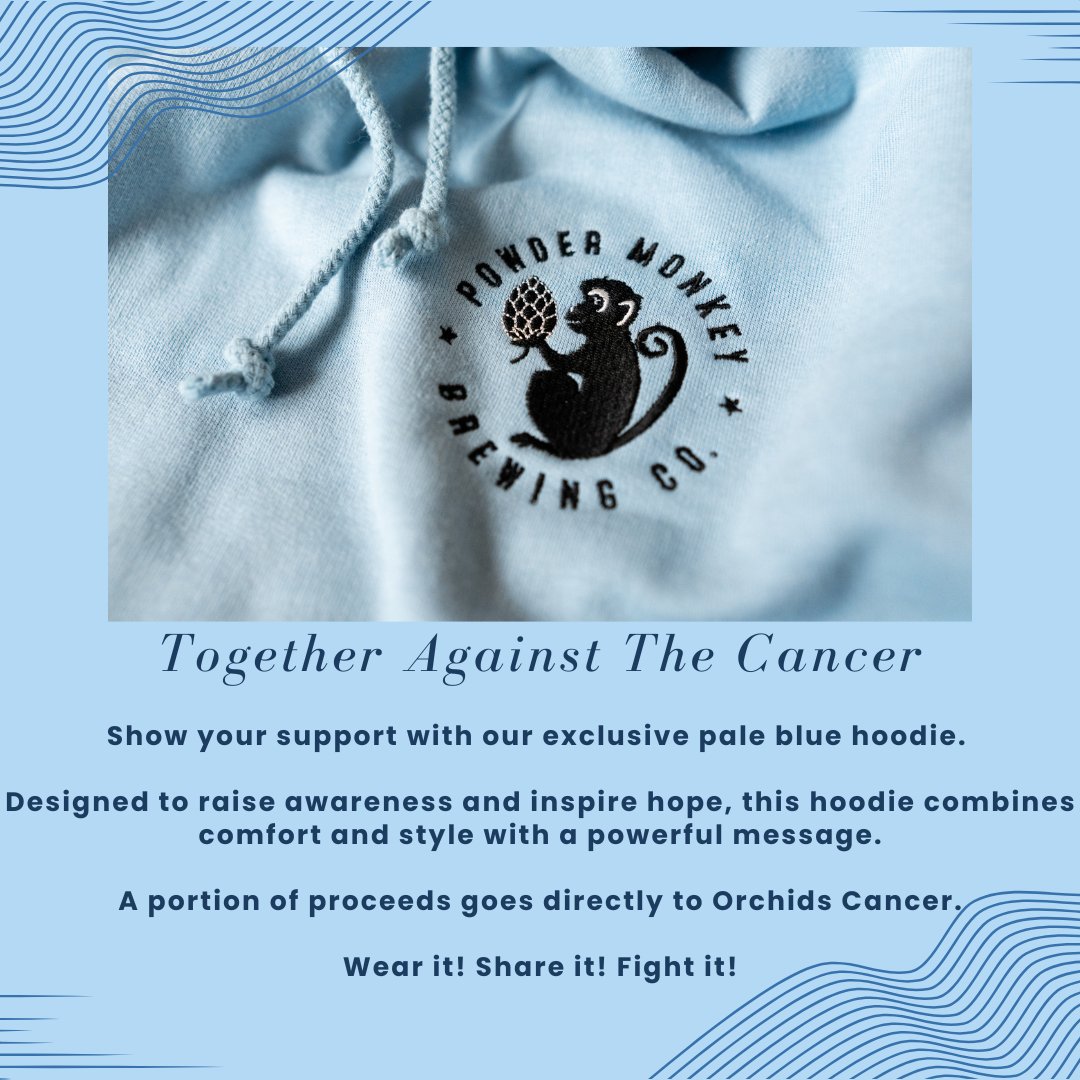 Cancer does not just affect men - it affects fathers, brothers, husbands and friends. This hoodie isn't just about warmth; it's about raising awareness, starting conversations, and supporting the fight against men's cancer. We will donate to #orchidcancercharity