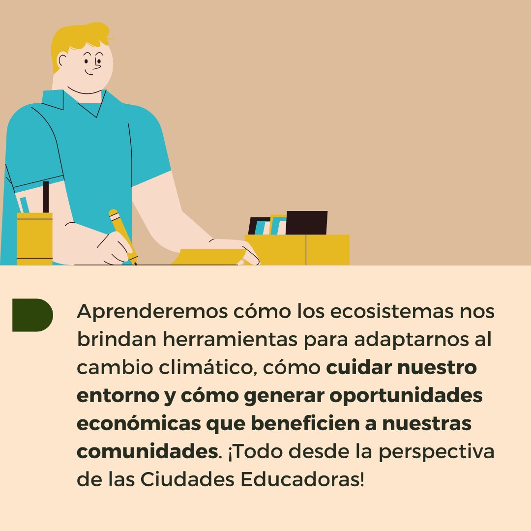 ‼️Te invitamos a participar en nuestra Aula Virtual, un espacio de aprendizaje donde descubrirás el poder de las Soluciones Basadas en la naturaleza. 
+ info: ciudadeseducadorasla.org 

#educatingcities #ciudadeseducadoras #cidadeseducadoras