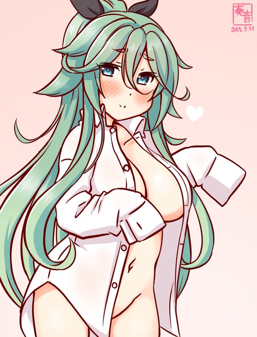 「あの! …あとで、食べて、ね…」#艦これ版真剣お絵描き60分一本勝負_20250221#山風 