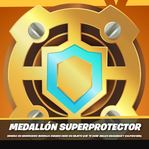 Nuevos medallones:

- Genera un miniescudo burbuja cuando uses un objeto que te cure (salvo granadas y salpicones)
- Empuja a los enemigos contra los que cargues, también aumenta la velocidad al correr #Fortnite