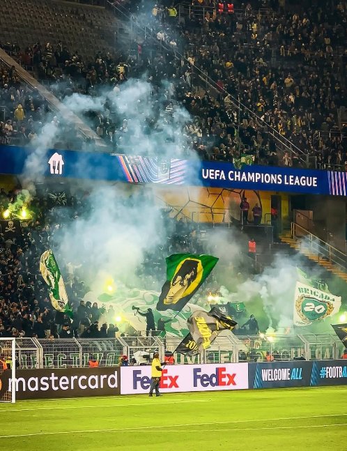 Os adeptos do Sporting em Dortmund