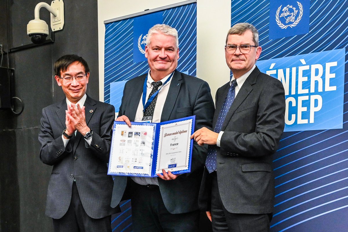 UPU recognizes awardees of its 19th Competition Class for #philately🏆 

Group A:🥈Morocco🥇Slovakia
Group B:🥉Türkiye🥇Macao, China
Group C:🥉France🥈Romania

Winners were selected based on originality, quality, philatelic significance &amp; contributions to humanitarian causes💌