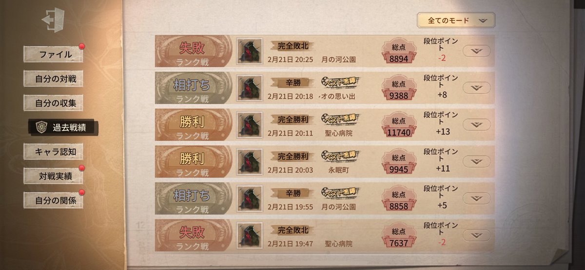 rabbit_77777777's tweet photo. スタダ期間中、対戦履歴とハスターの順位貼り続けます。

スタダ大変だよね、勝つの難しくて。

スタダでもなお高勝率を誇り続けるランカーさんたちの人脈と圧巻のハンディングスキル尊敬します👏 https://t.co/kWRKdMojDE