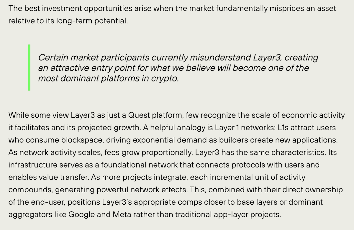 Today <a href="/greenfield_cap/">Greenfield Capital</a> announced a follow-on investment in L3, having accumulated an additional $4M of L3, making it one of their largest holdings across their funds. Full thesis linked below.