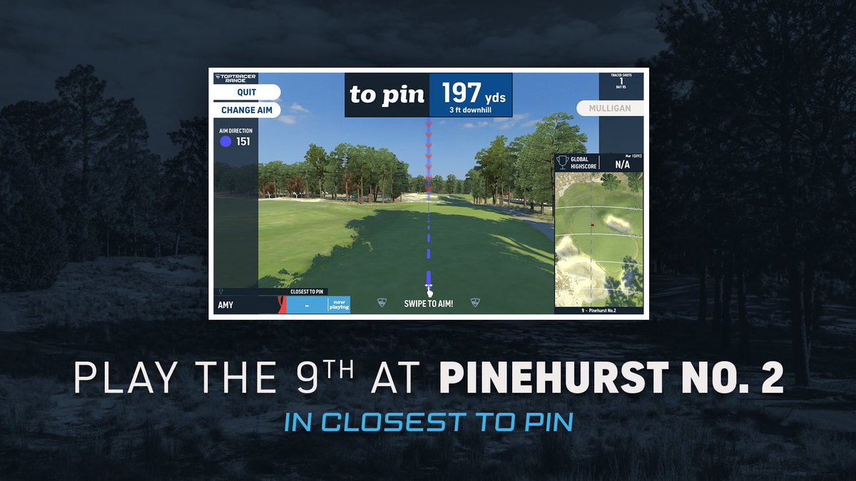 🚨TopTracer Challenge🚨

Take on the ‘Nearest the Pin’ challenge on the 9th hole at Pinehurst No.2 for your chance to win a
Callaway 56 degree wedge (S-grind)

This competition will run until the end of March

Good luck!