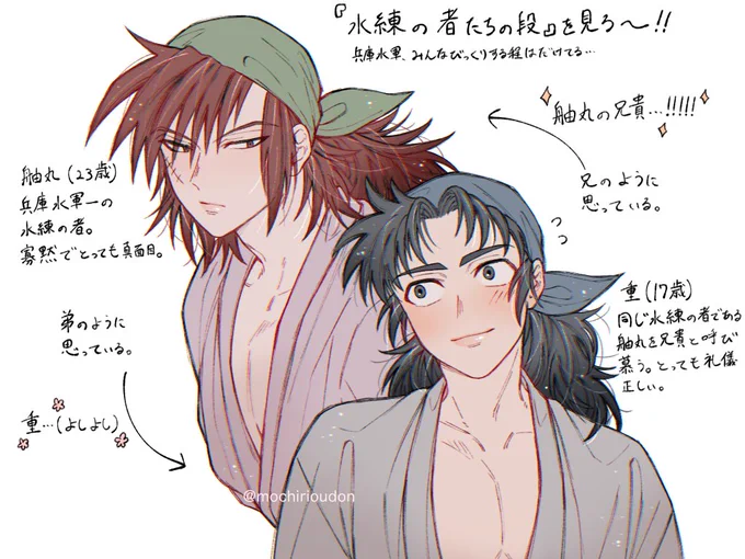 『水練の者たちの段』が好きという絵 