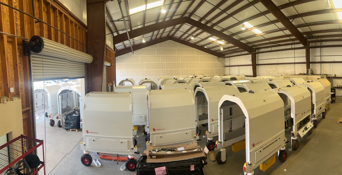 🚀 The largest fleet of UV-C robots in the U.S. is here!
Thorvald is rolling out 70 brand-new UV-C robots across California’s vineyards. No fungicides. No chemicals. Just better grapes &amp; better wine. 🍇🌿
🌍 Let’s build the future of agriculture together!
#Thorvald #UVC