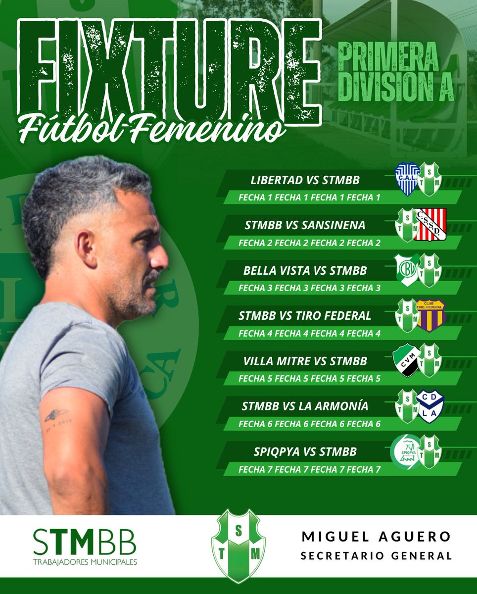 futbolfemstmbb's tweet photo. #Femenino ⚽️ | 🔛 ¡𝙎𝙚 𝙧𝙚𝙣𝙪𝙚𝙫𝙖 𝙡𝙖 𝙞𝙡𝙪𝙨𝙞𝙤́𝙣! 💯

🏆 La Liga del Sur dio a conocer el Fixture del Torneo de Primera División A.

⚽️ El fin de semana del 8 y 9 de marzo, las dirigidas por Pablo "Coco" Landeiro visitarán a Libertad en su debut en la competencia... https://t.co/PHc6281gJe