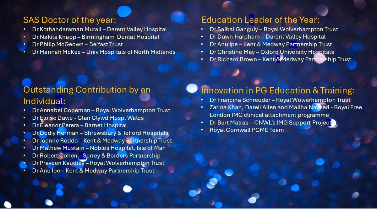 KMPTMedicalEducation (@kmptmededu) on Twitter photo WOW! We are genuinely thrilled to have received nominations in 5 different categories for <a href="/MedEdLeaders/">Medical Education Leaders UK</a> national awards!
⭐ DME of the Year
⭐ MEM of the Year
⭐ Outstanding Contribution by a Team
⭐ Educator Leader of the Year
⭐ Outstanding Contribution from an individual WOW! We are genuinely thrilled to have received nominations in 5 different categories for <a href="/MedEdLeaders/">Medical Education Leaders UK</a> national awards!
⭐ DME of the Year
⭐ MEM of the Year
⭐ Outstanding Contribution by a Team
⭐ Educator Leader of the Year
⭐ Outstanding Contribution from an individual