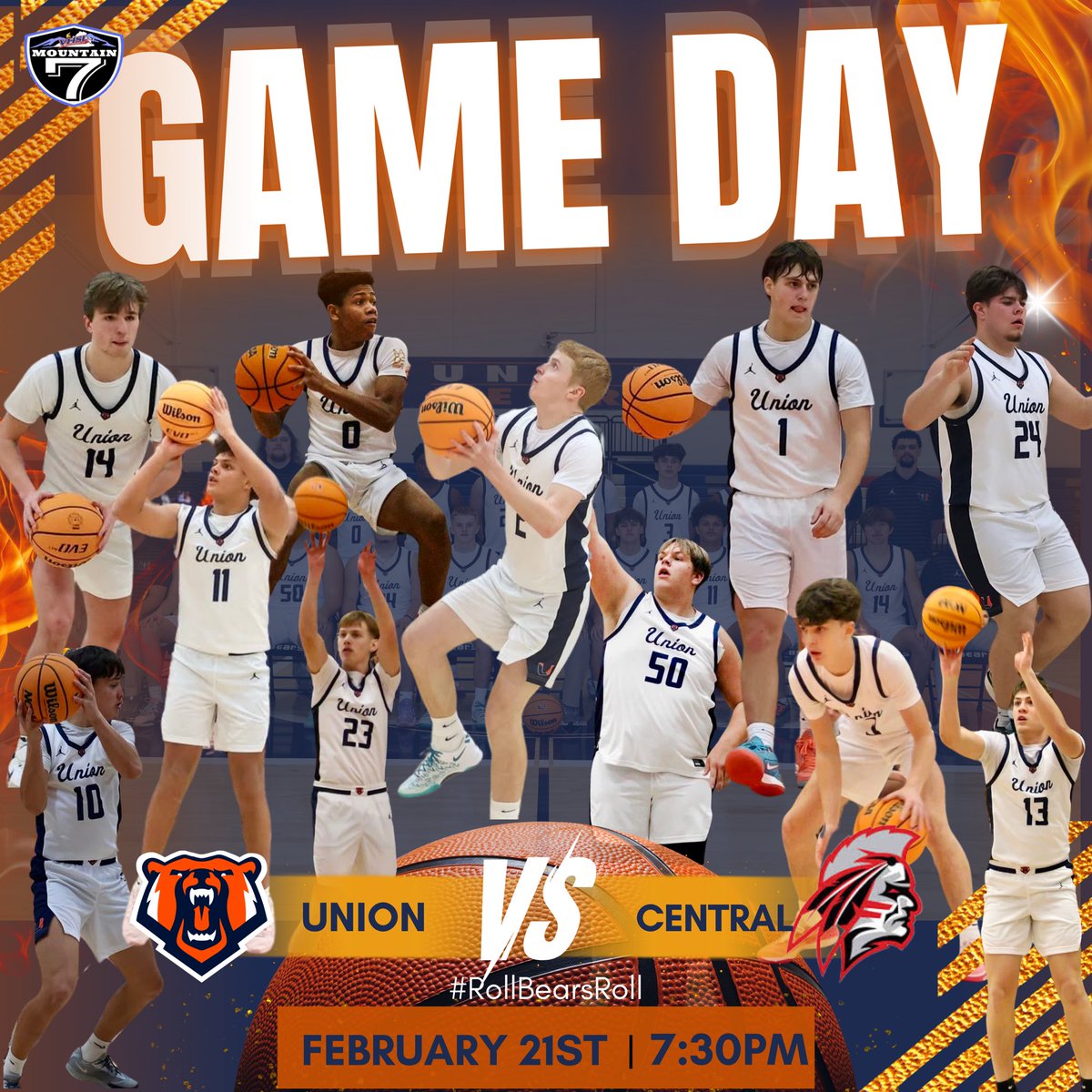 🏀GAMEDAY🏀
⭐️Mountain 7 Tournament Championship
🆚 Wise-Central
🏟️ Wise-Central
⏰ JVB <a href="/430pm/">430pm</a> (playoff game), VB 730pm
📺 NFHS

#TheU #rollbearsroll #GoBears