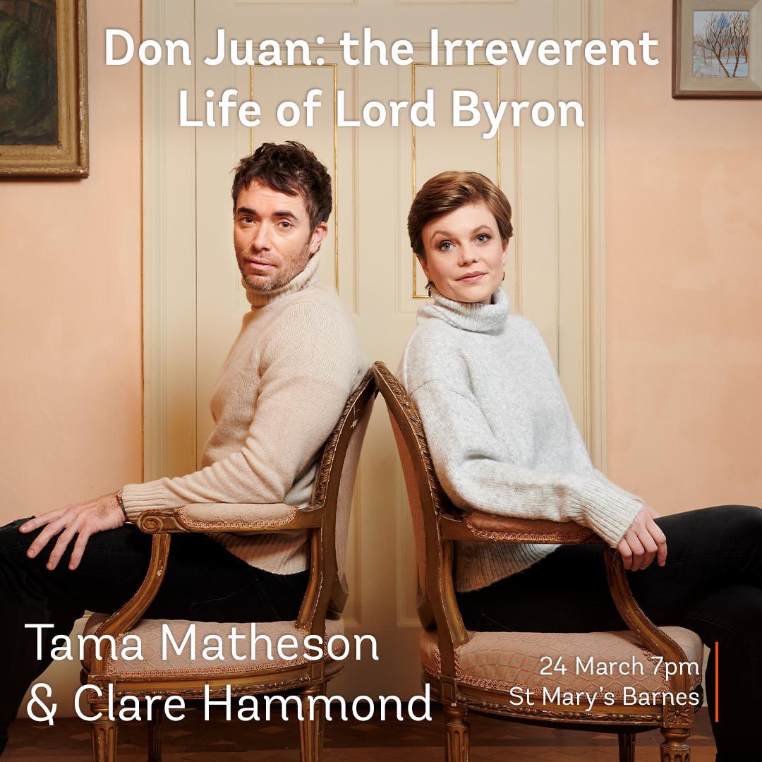 A night of poetry, passion, and music awaits… 🎭🎶

Barnes Music Festival presents Don Juan: The Irreverent Life of Lord Byron – a thrilling and unexpected journey into the world of one of history’s most infamous literary figures.

📍 Monday 24 March, 7:00 PM, St Mary’s, Barnes
