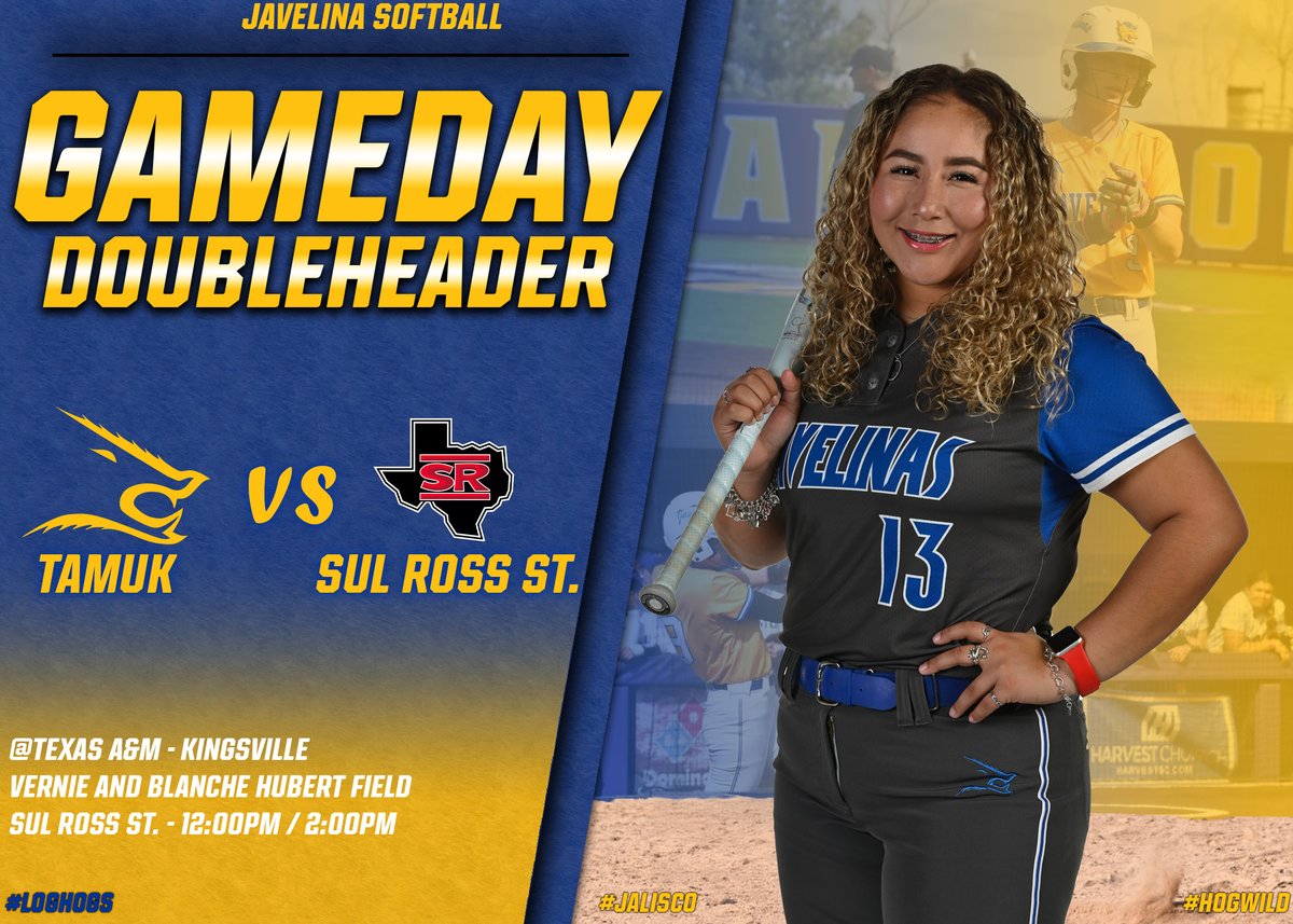 TAMUKSB's tweet image. Your first chance to see the Javelinas play in Kingsville is today against SRS at noon!

📈: javelinaathletics.com/sidearmstats/s…
📺: flocollege.com/live/153016

#HogWild