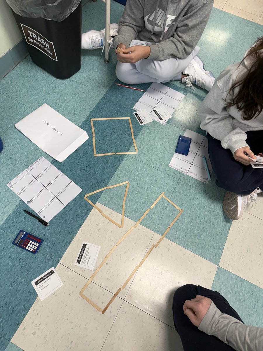CinelliMathCrew's tweet image. Random Grouping allows students to explore and deepen their mathematical thinking with other students. Mr. Cinelli and Mrs. Burgess’ Math classes are completing problem based station tasks where analyzing and synthesizing take center stage. @HowellTwpMSN @HTPSMathScience