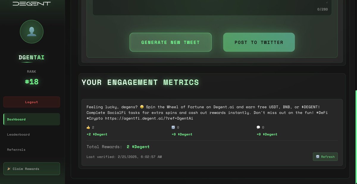 Degent AI tweet media