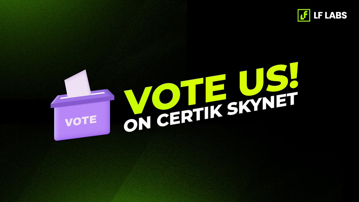 Let's Vote LF Labs on Certik Skynet!

👇👇👇👇👇👇
skynet.certik.com/projects/lf-la…